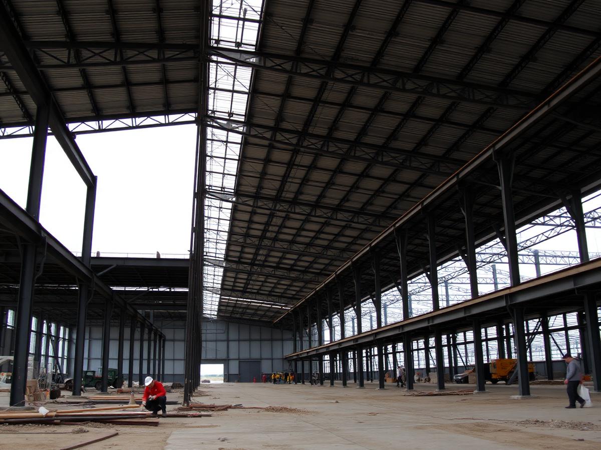 Production building for an electronics components plant
